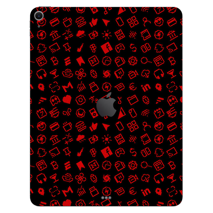 iPad Air 13" M2 Everything Series Black Red Skin