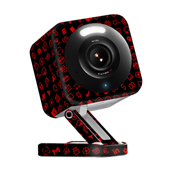 Wyze Cam v4 Everything Series Black Red Skin