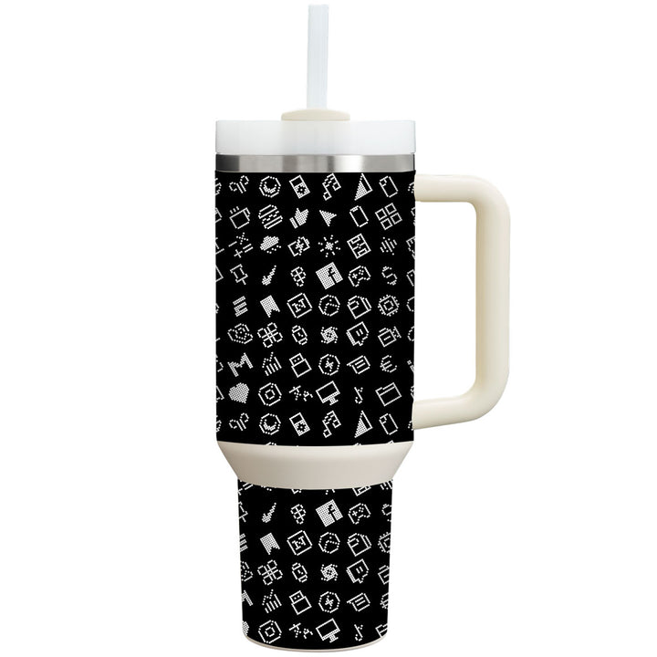 Stanley Personalized Tumbler Everything Series Black Skin