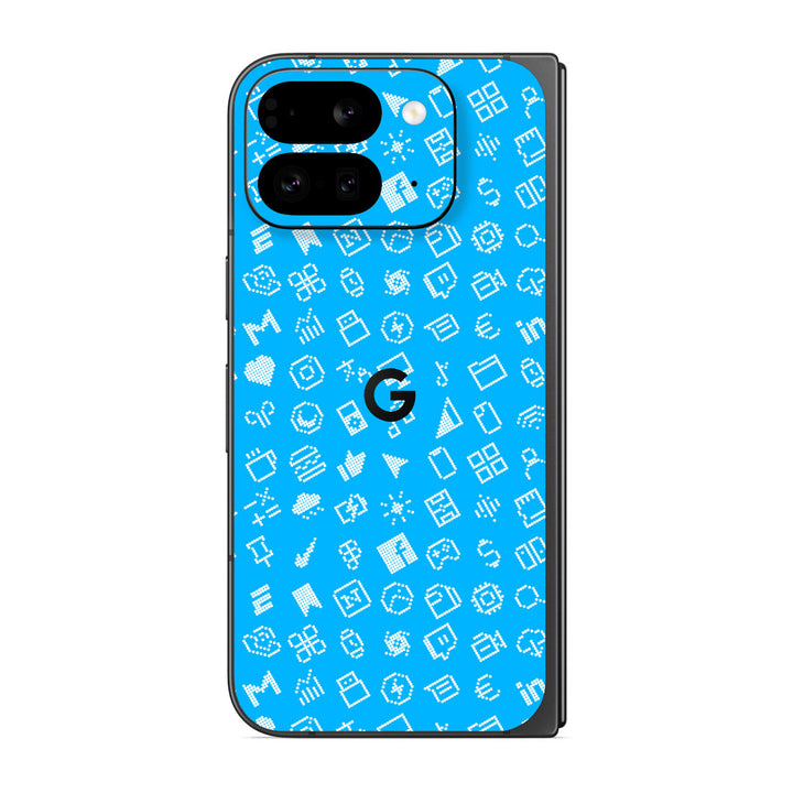 Pixel 9 Pro Fold Everything Series Blue Skin