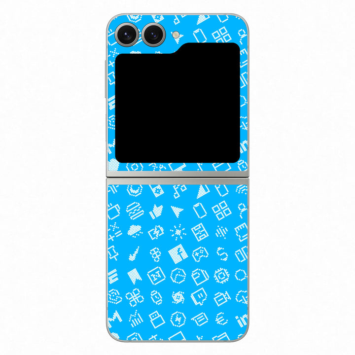 Galaxy Z Flip 6 Everything Series Blue Skin