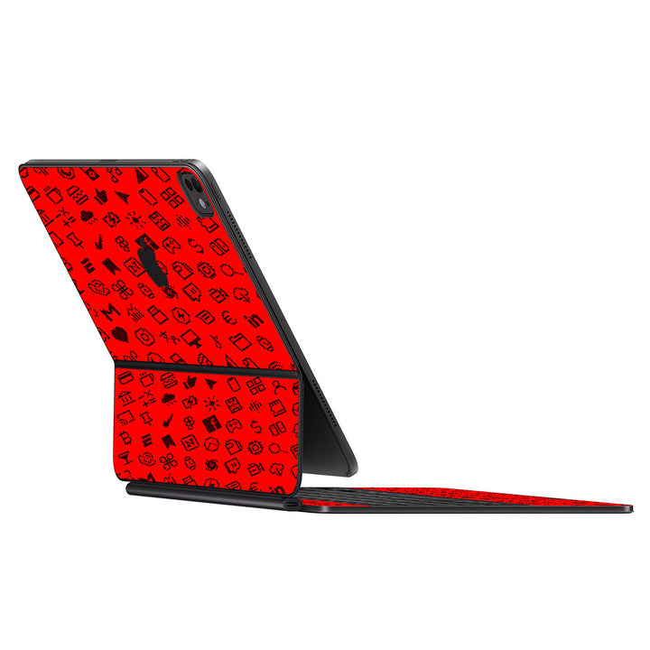 Magic Keyboard for iPad Pro 11" (M4) Everything Series Red Skin