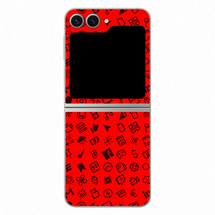 Galaxy Z Flip 6 Everything Series Red Skin