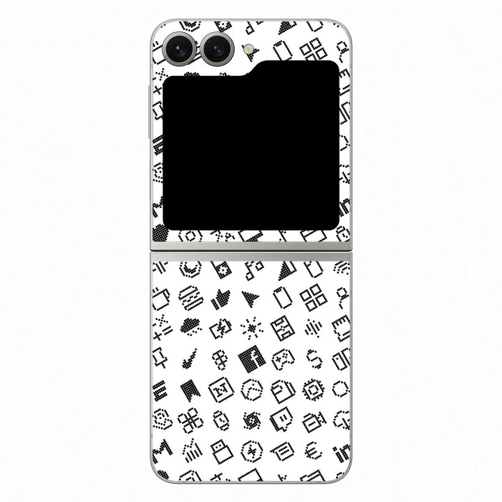 Galaxy Z Flip 6 Everything Series White Skin