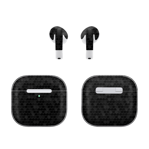 AirPods 4 Honeycomb Series Black Skin