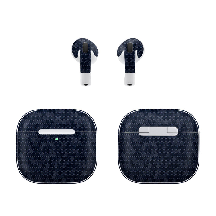 AirPods 4 Honeycomb Series Blue Skin