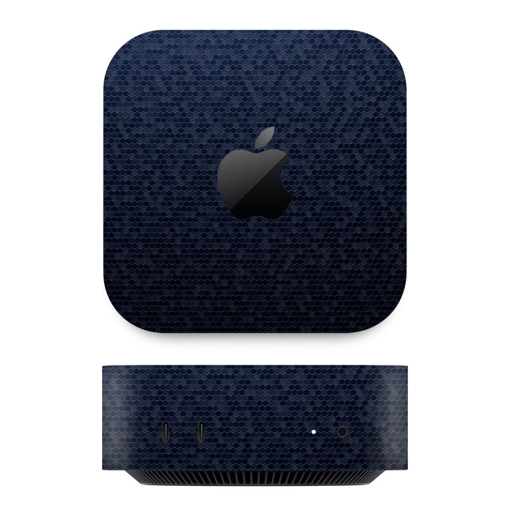 Mac Mini M4 Honeycomb Series Blue Skin