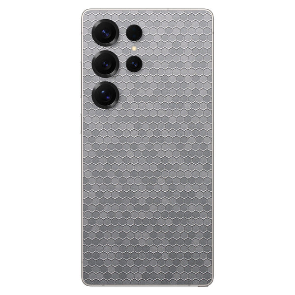 Galaxy S25 Ultra Honeycomb Series Silver Skin