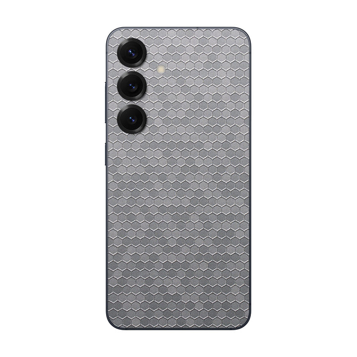 Galaxy S25 Honeycomb Series Silver Skin