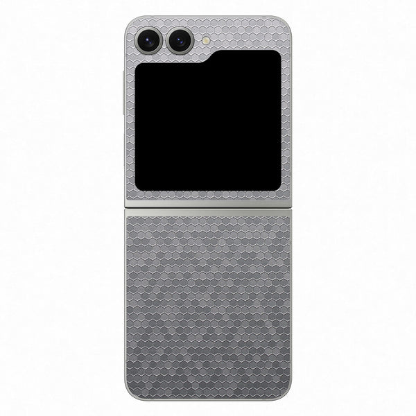 Galaxy Z Flip 6 Honeycomb Series Silver Skin