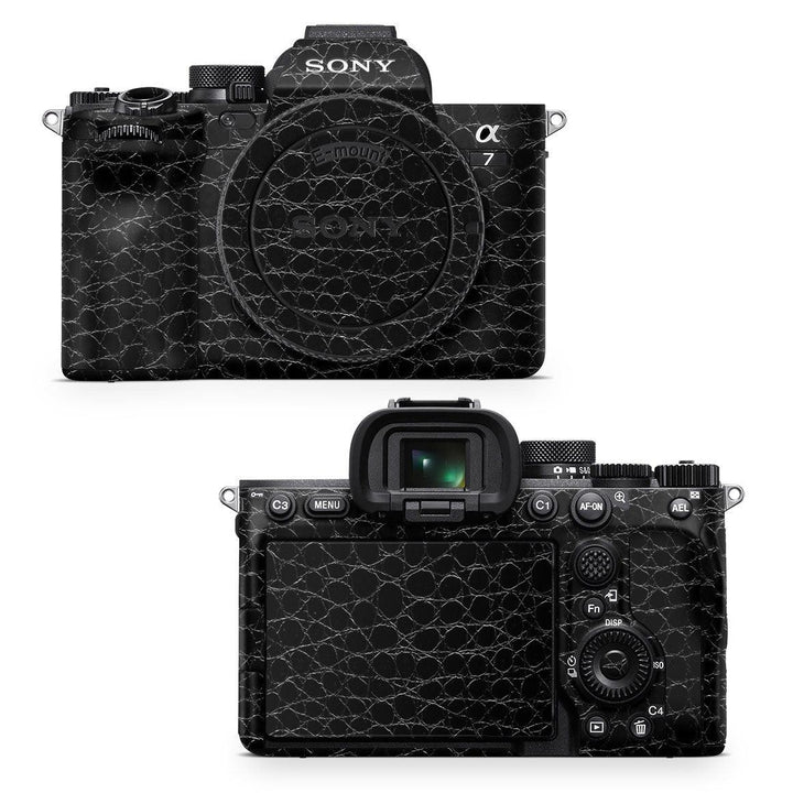 Sony A7 IV Mirrorless Camera Leather Series Skins - Slickwraps