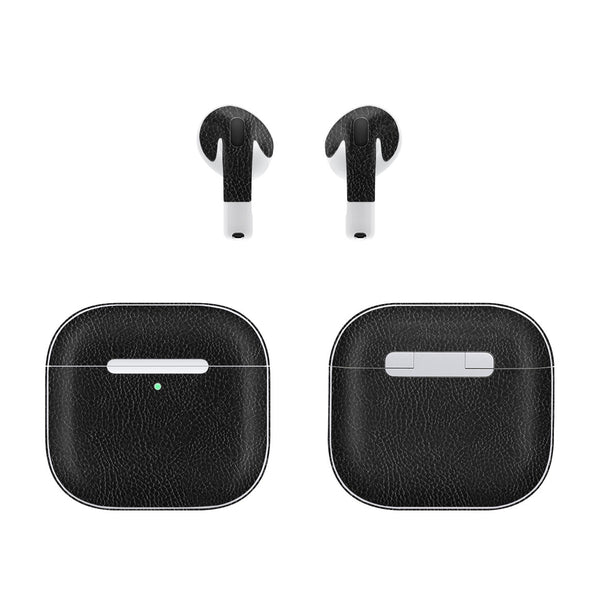 AirPods 4 Leather Series Black Skin