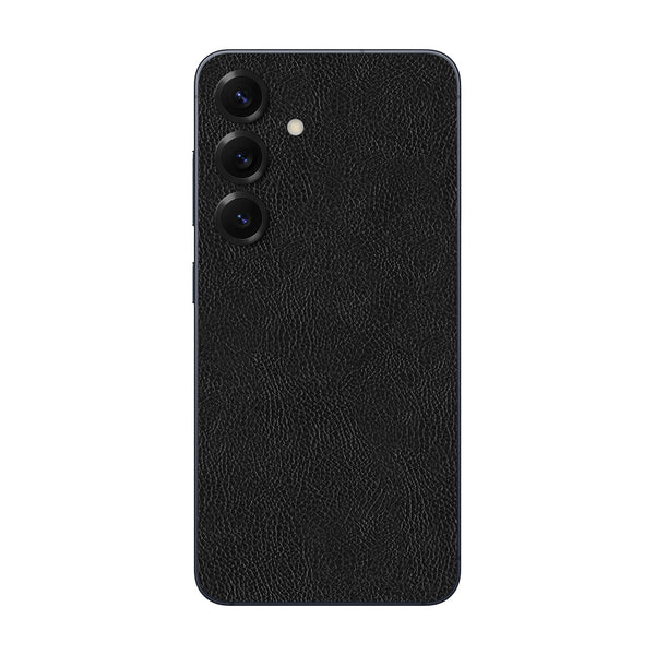 Galaxy S25 Leather Series Black Skin