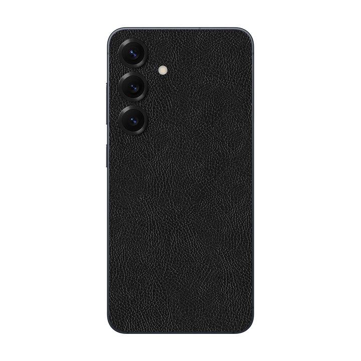 Galaxy S25 Leather Series Black Skin