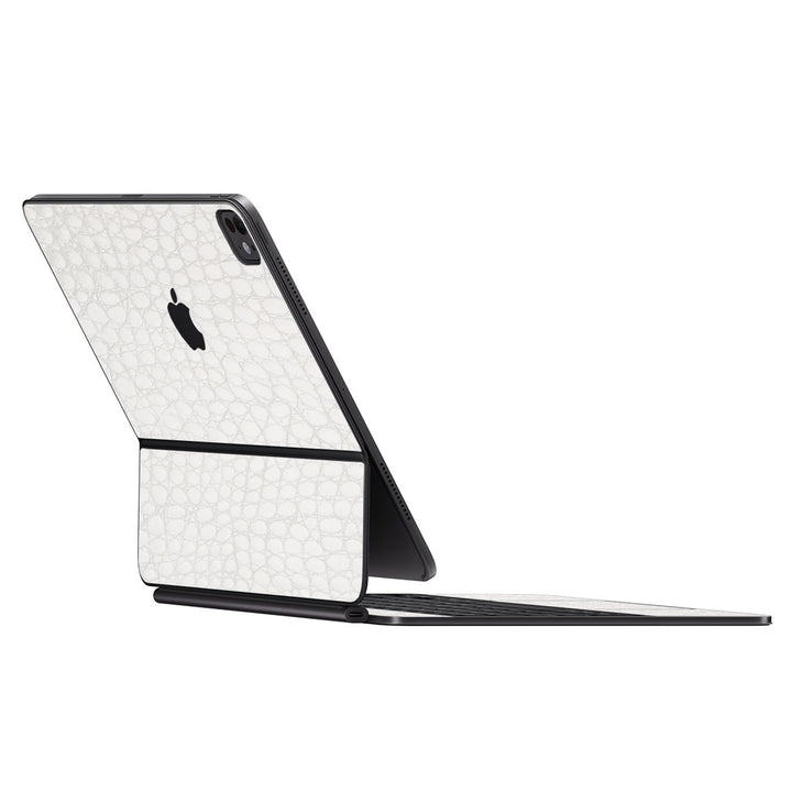 Magic Keyboard for iPad Pro 13" (M4) Leather Series WhiteAlligator Skin