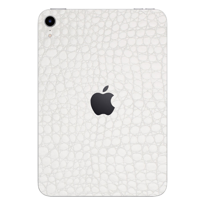 iPad Mini 7 (A17 Pro) Leather Series WhiteAlligator Skin