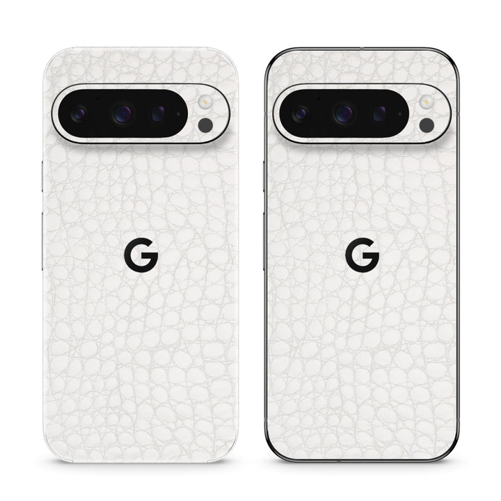 Pixel 9 Pro Leather Series WhiteAlligator Skin