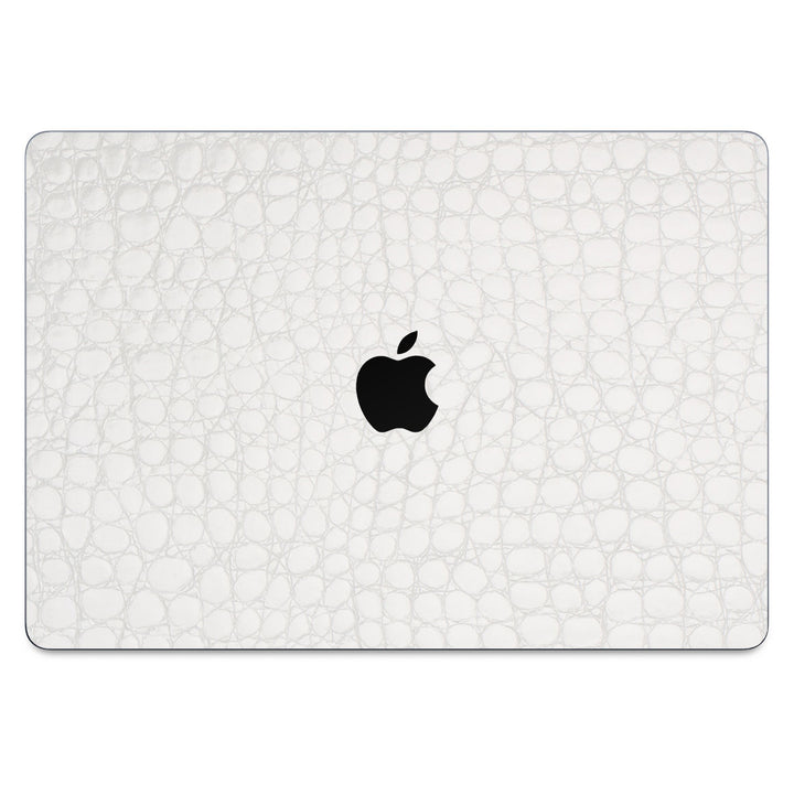 MacBook Air 15” (2025 M4) Leather Series WhiteAlligator Skin