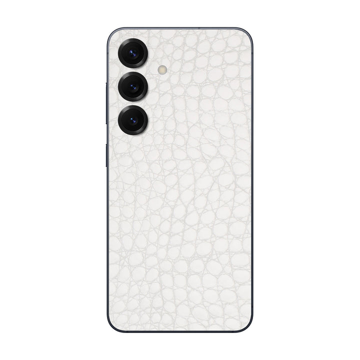 Galaxy S25 Leather Series WhiteAlligator Skin