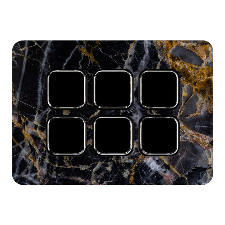 Elgato Stream Deck Mini Marble Series Black Gold Skin