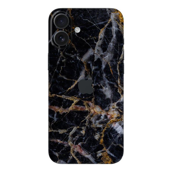 iPhone 16 Marble Series Black Gold