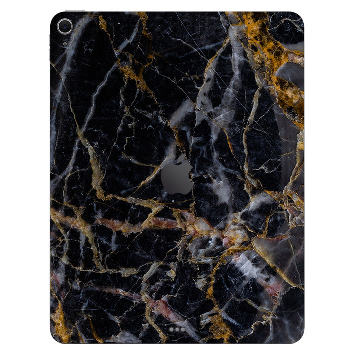 iPad Air 13" M2 Marble Series Black Gold Skin