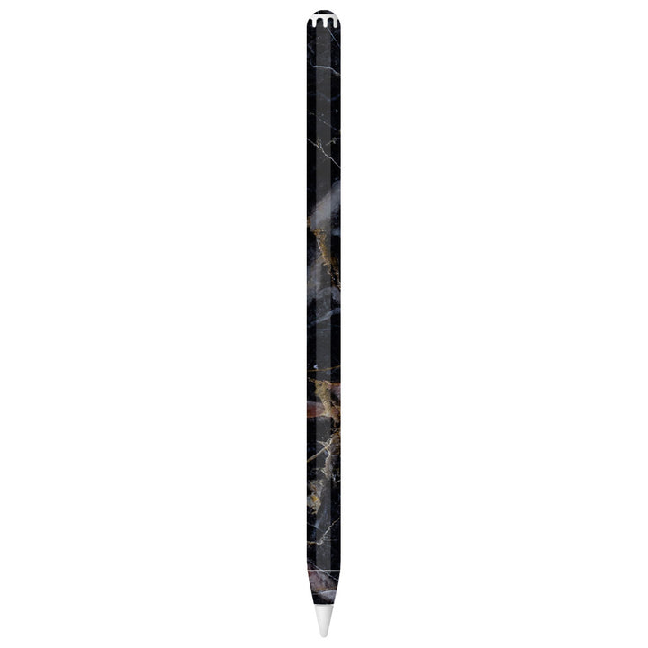 Apple Pencil Pro Marble Series Black Gold Skin