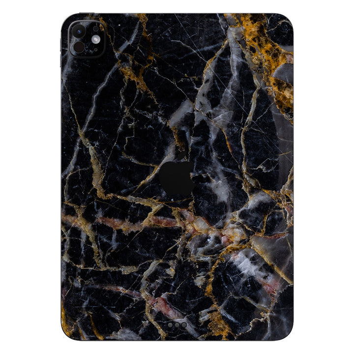 iPad Pro 11" M4 Marble Series Black Gold Skin