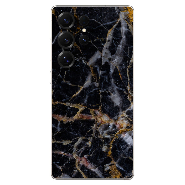 Galaxy S25 Ultra Marble Series Black Gold Skin