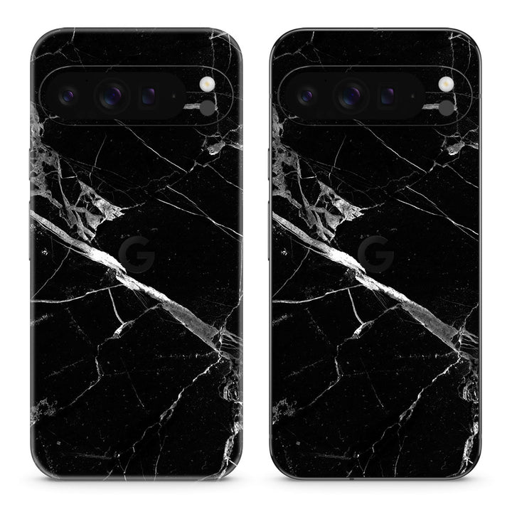 Pixel 9 Pro XL Marble Series Black Skin