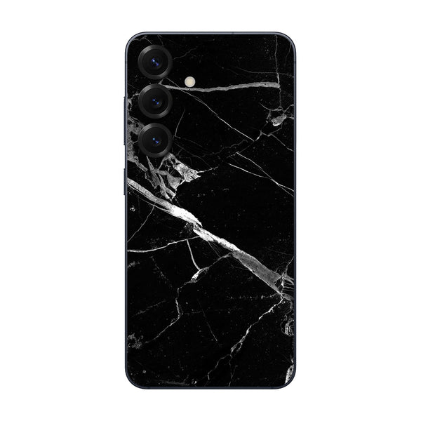 Galaxy S25 Marble Series Black Skin