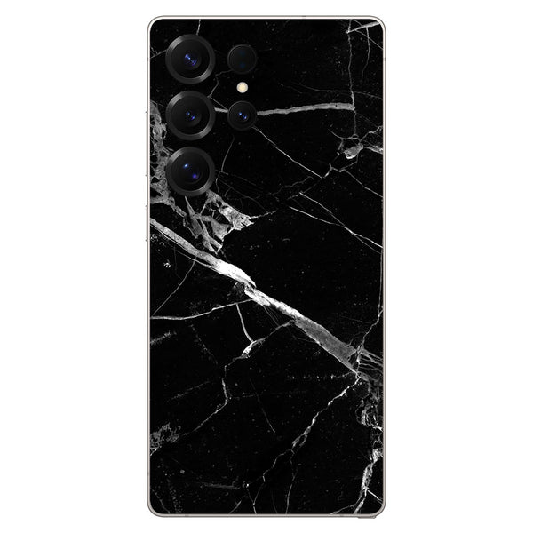 Galaxy S25 Ultra Marble Series Black Skin