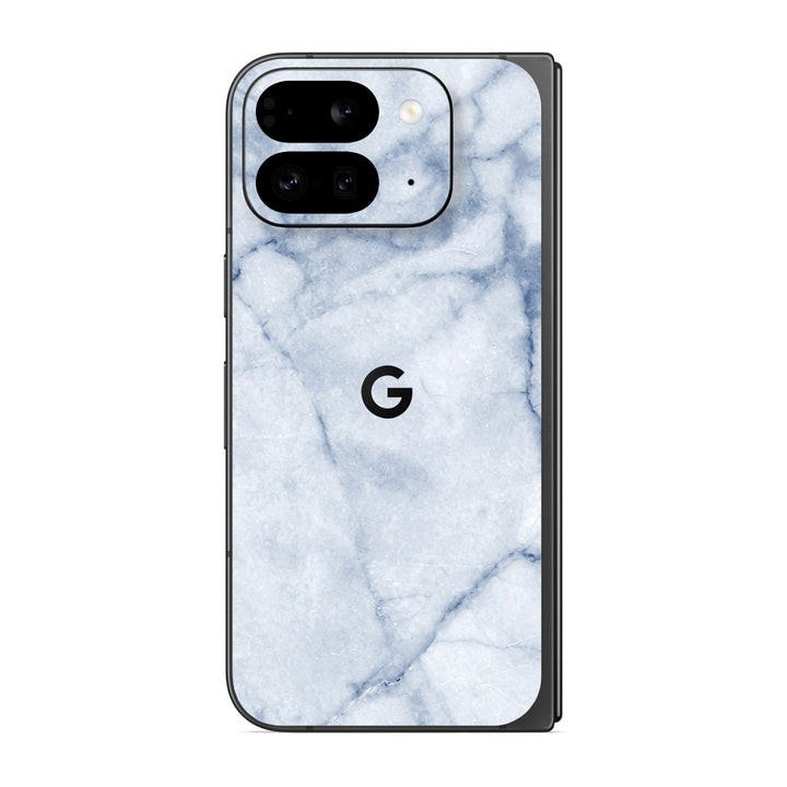 Pixel 9 Pro Fold Marble Series Blue Skin