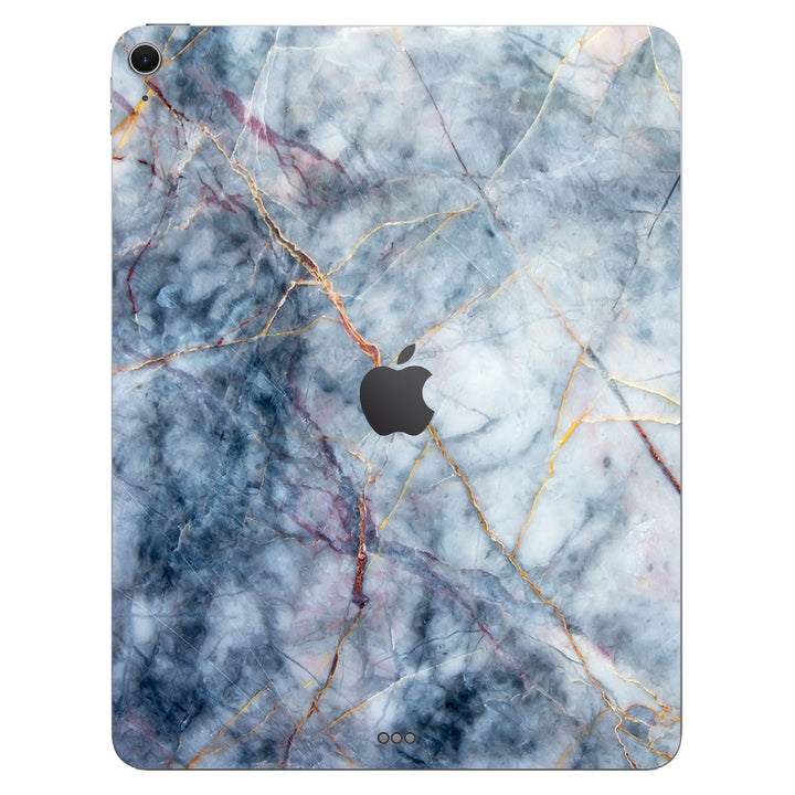 iPad Air 13" M2 Marble Series Blue Gold Skin