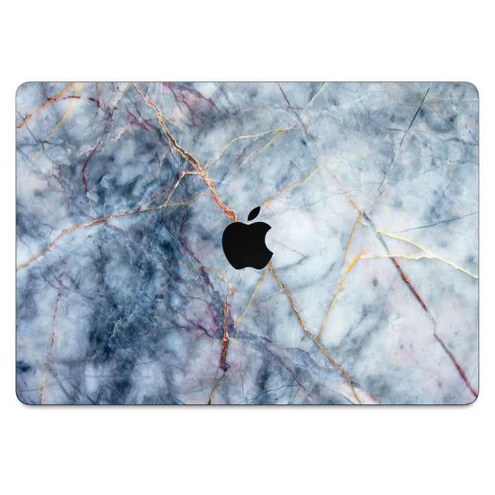 MacBook Air 15” (2025 M4) Marble Series Blue Gold Skin