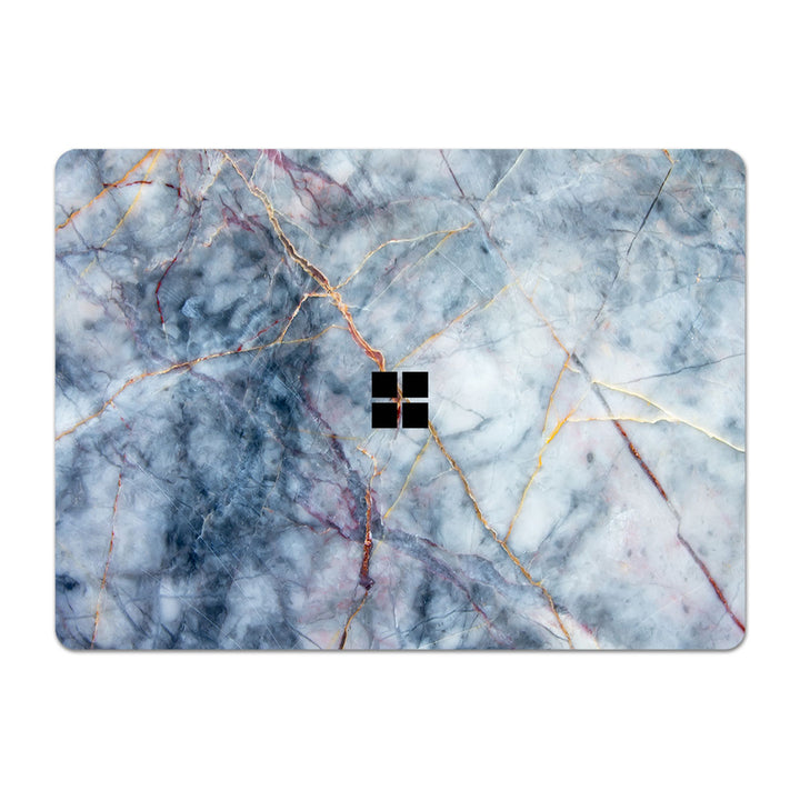 Surface Laptop 7 15" Marble Series Blue Gold Skin