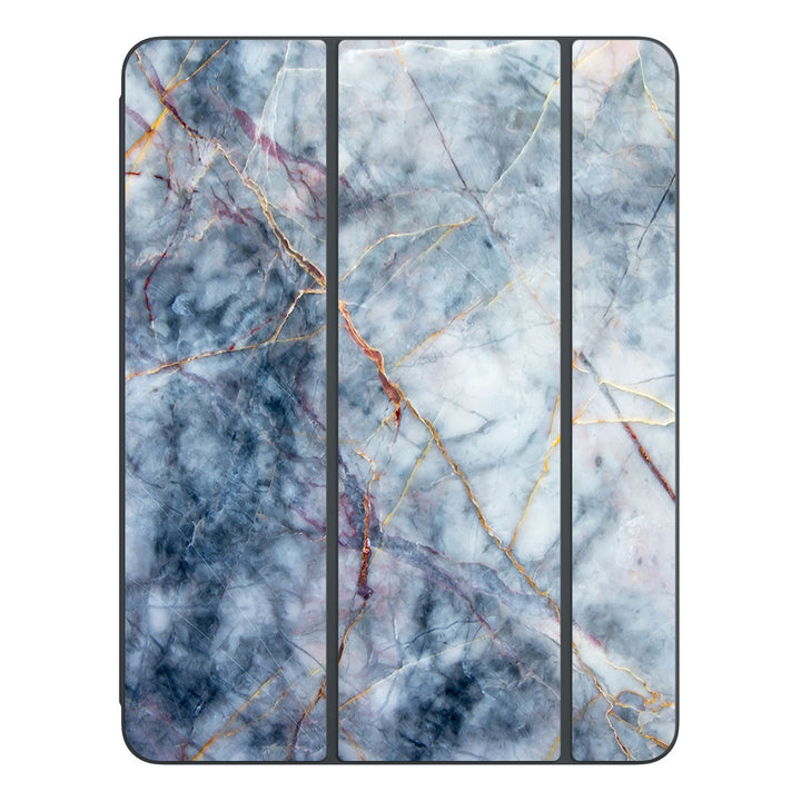 Smart Folio for iPad Pro 13-inch (M4) Marble Series Blue Gold Skin