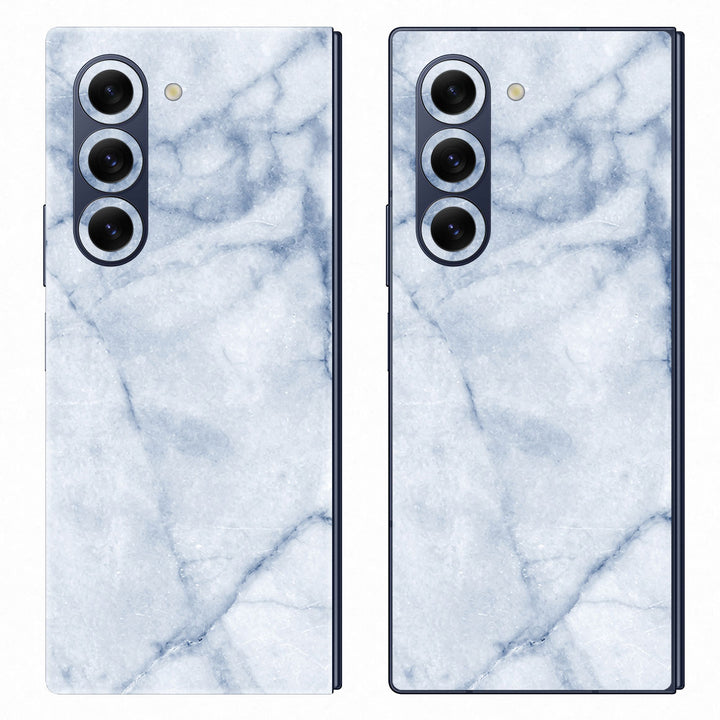 Galaxy Z Fold 6 Marble Series Blue Skin