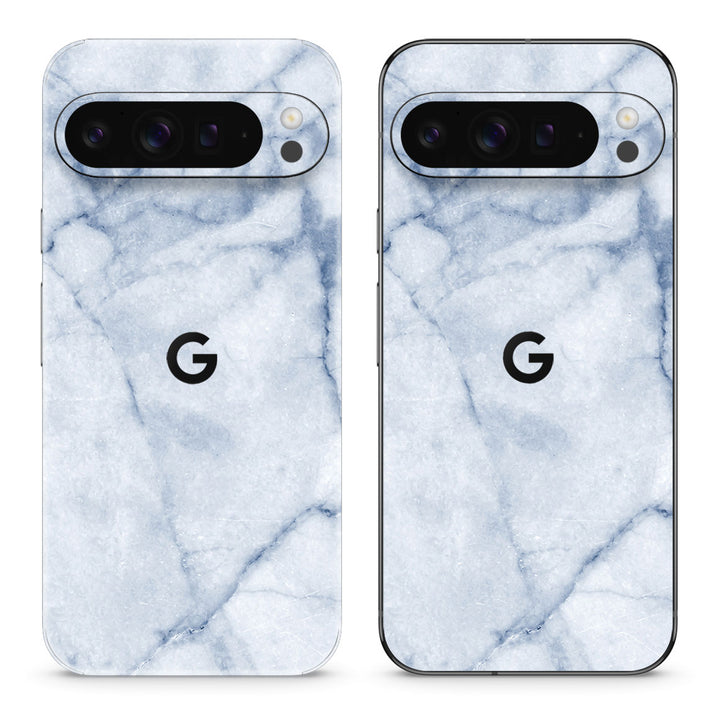 Pixel 9 Pro XL Marble Series Blue Skin