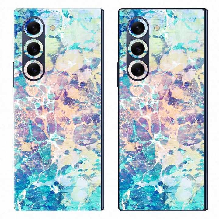 Galaxy Z Fold 6 Marble Series Cotton Candy Skin