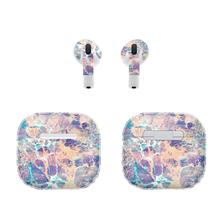 AirPods 4 Marble Series Cotton Candy Skin