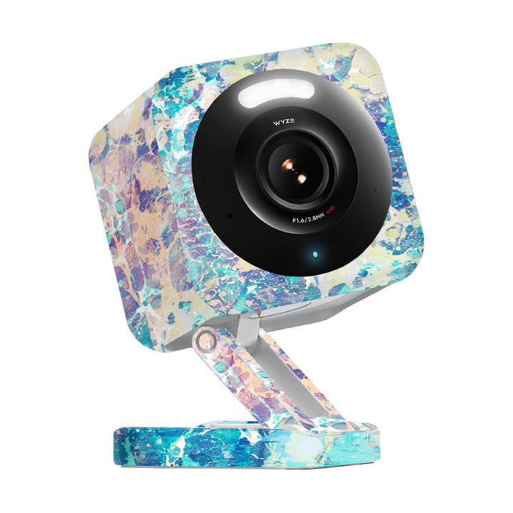 Wyze Cam v4 Marble Series Cotton Candy Skin