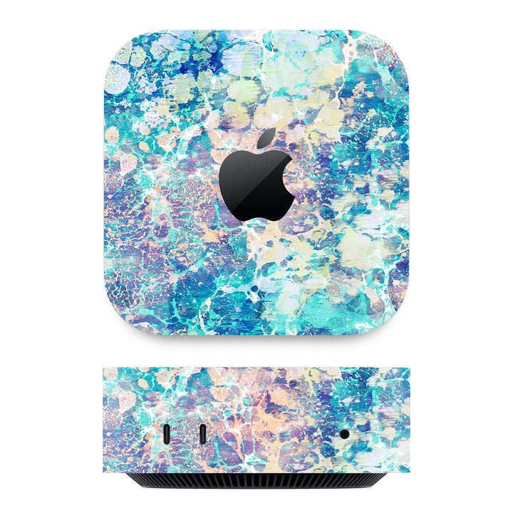 Mac Mini M4 Marble Series Cotton Candy Skin