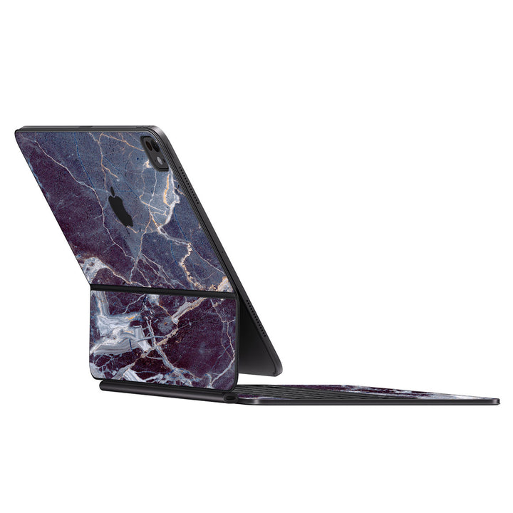 Magic Keyboard for iPad Pro 11" (M4) Marble Series Dark Blue Skin