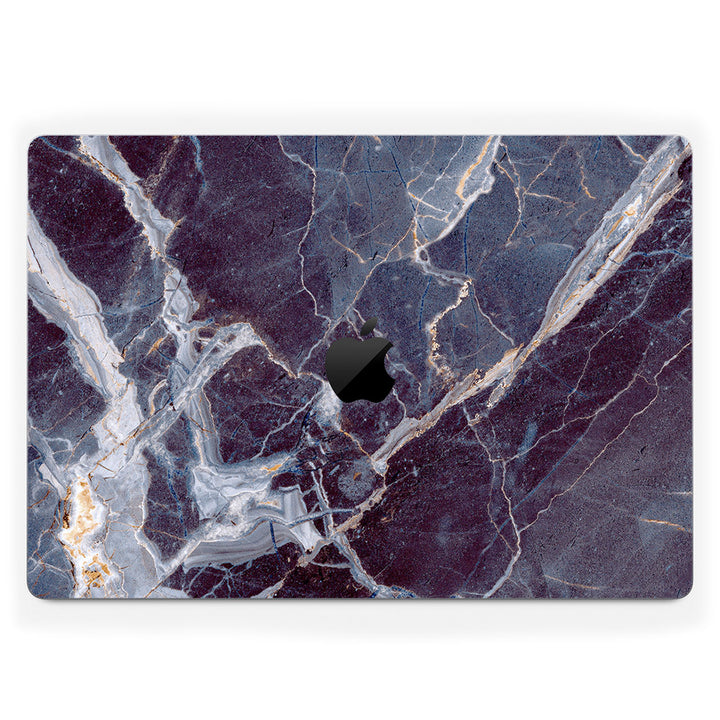 MacBook Pro 16" (2024 M4) Marble Series Dark Blue Skin