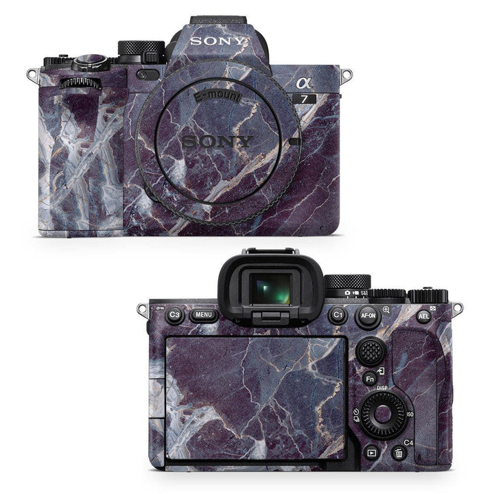 Sony A7 IV Mirrorless Camera Marble Series Skins - Slickwraps