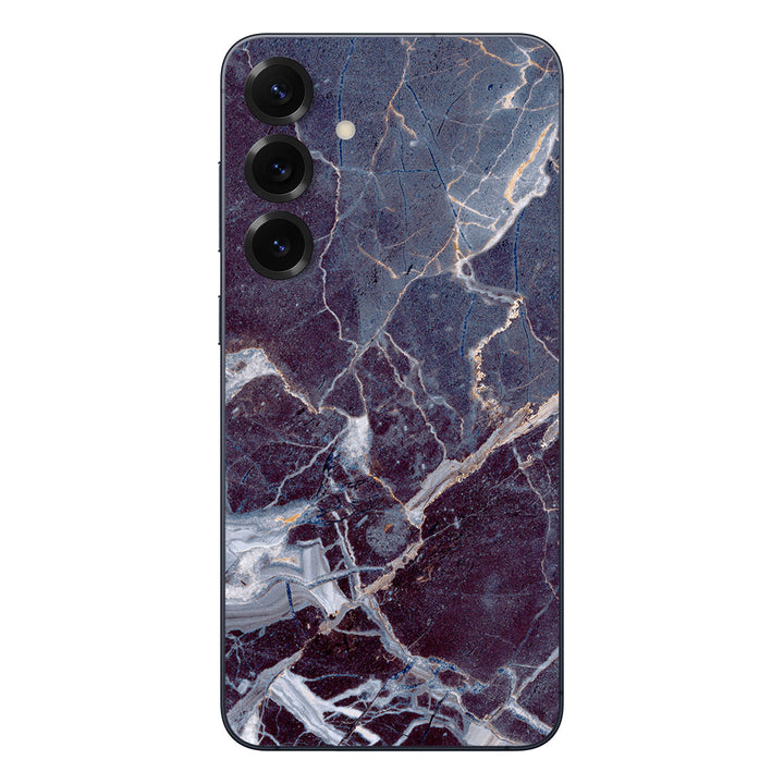 Galaxy S25 Plus Marble Series Dark Blue Skin