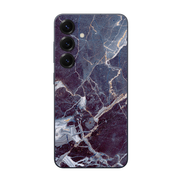 Galaxy S25 Marble Series Dark Blue Skin