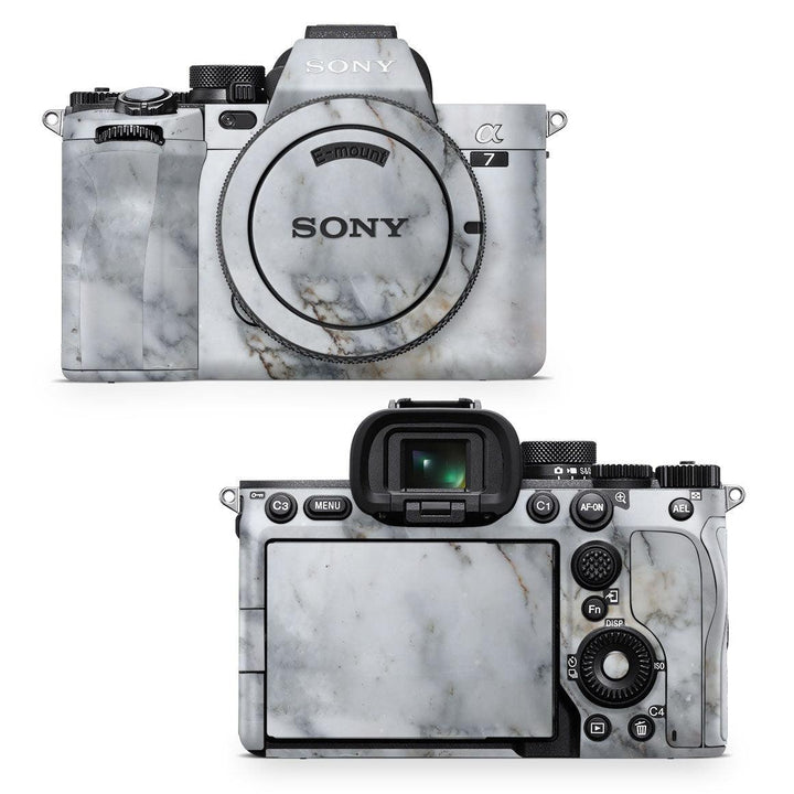 Sony A7 IV Mirrorless Camera Marble Series Skins - Slickwraps