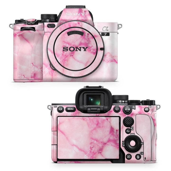 Sony A7 IV Mirrorless Camera Marble Series Skins - Slickwraps